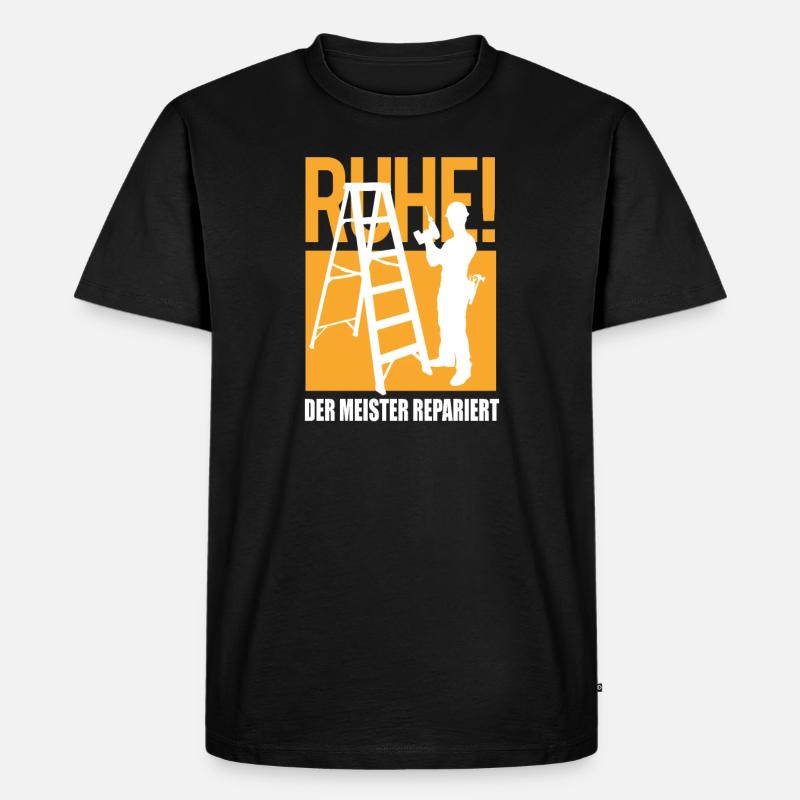 Heimwerker Geschenkidee Handwerker - Männer Premium Bio T-Shirt - Schwarz