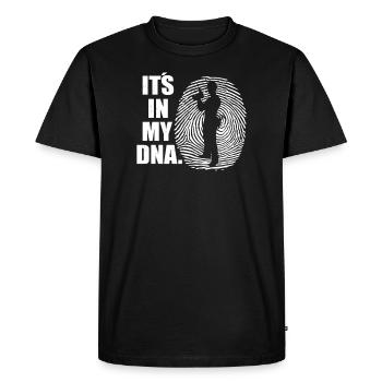 Artisans d’idées cadeaux DIY - T-shirt Premium bio Homme - noir - Devant - Nico (187cm)