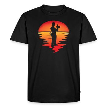 Artisans d’idées cadeaux DIY - T-shirt Premium bio Homme - noir - Devant - Nico (187cm)