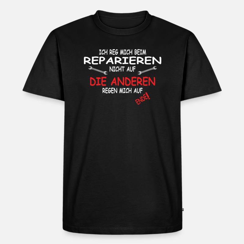 Heimwerker Geschenkidee Handwerker - Männer Premium Bio T-Shirt - Schwarz