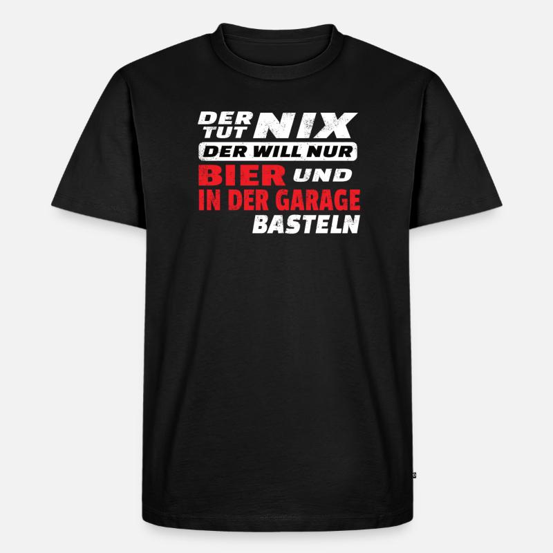 Heimwerker Geschenkidee Handwerker - Männer Premium Bio T-Shirt - Schwarz