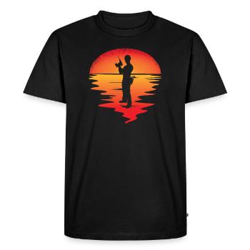 Artisans d’idées cadeaux DIY - T-shirt Premium bio Homme - noir - Devant - Nico (187cm)