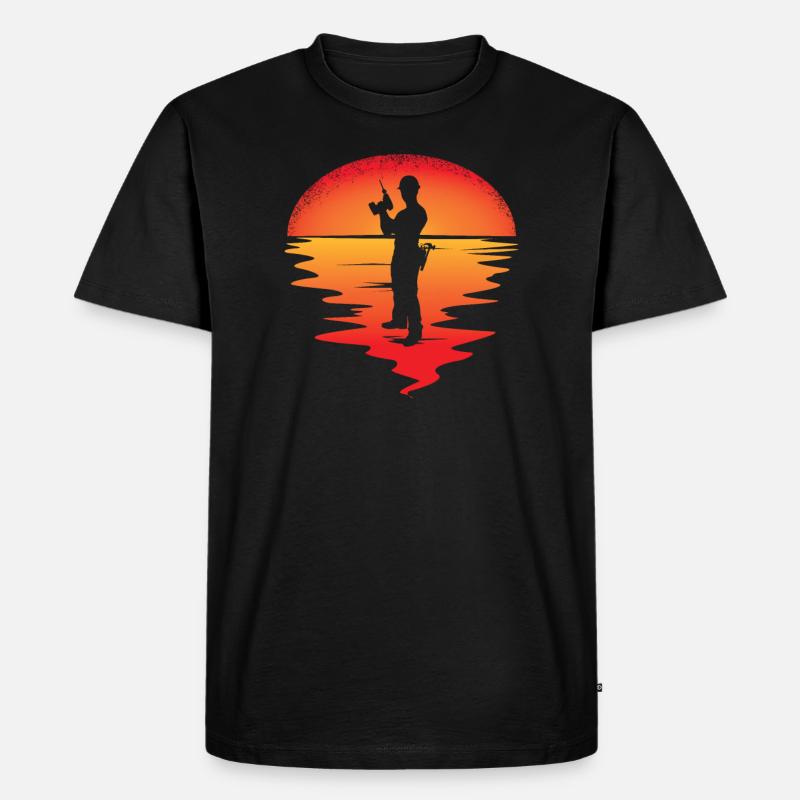 Heimwerker Geschenkidee Handwerker - Männer Premium Bio T-Shirt - Schwarz