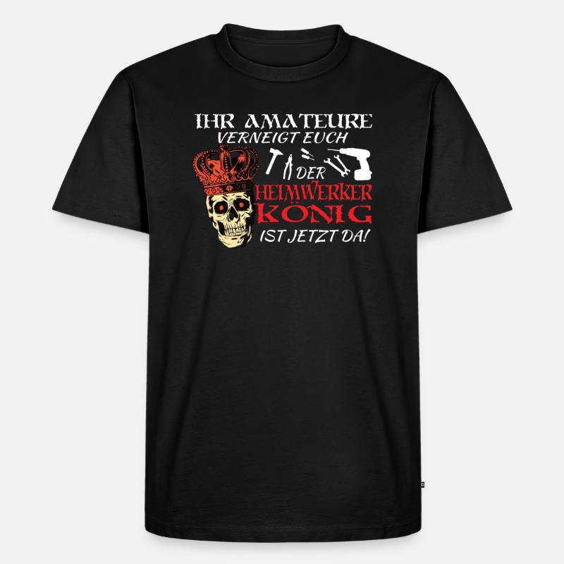 Heimwerker Geschenkidee Handwerker - Männer Premium Bio T-Shirt - Schwarz