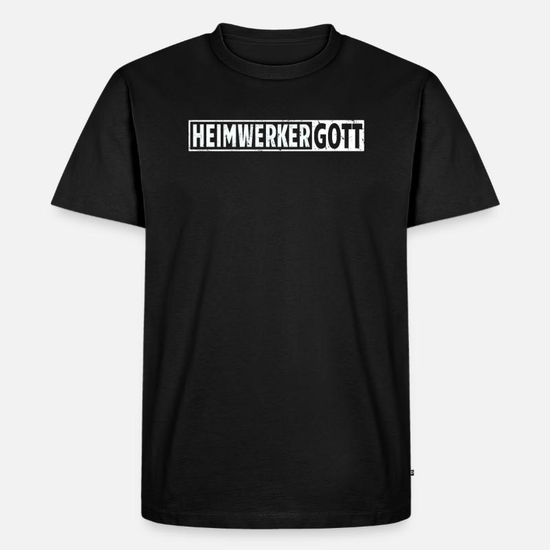 Heimwerker Geschenkidee Handwerker - Männer Premium Bio T-Shirt - Schwarz