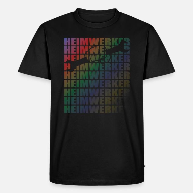 Heimwerker Geschenkidee Handwerker - Männer Premium Bio T-Shirt - Schwarz