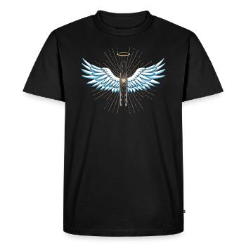 Idée de barbecue et de cadeau de camping-car - T-shirt Premium bio Homme - noir - Devant - Nico (187cm)