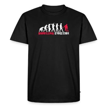 Bowling accessories with bowling motif - Men's Premium Organic T-Shirt - black - Front - Nico (187cm)
