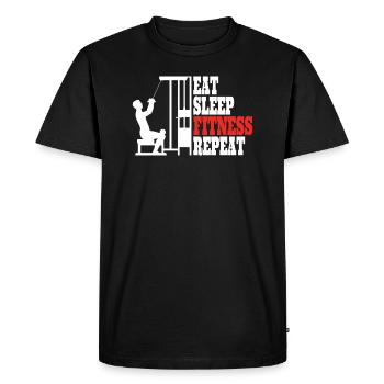 Accessoires de fitness pour les sportifs - T-shirt Premium bio Homme - noir - Devant - Nico (187cm)