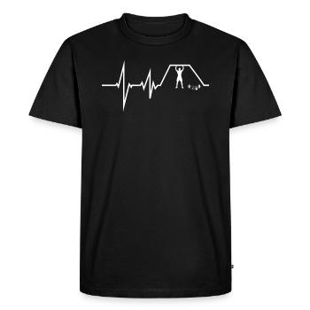 Accessoires de fitness pour les sportifs - T-shirt Premium bio Homme - noir - Devant - Nico (187cm)