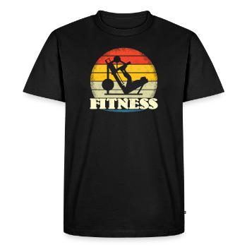 Accessoires de fitness pour athlètes - T-shirt Premium bio Homme - noir - Devant - Nico (187cm)