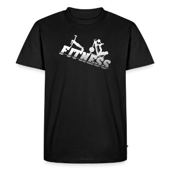 Accessoires de fitness pour athlètes - T-shirt Premium bio Homme - noir - Devant - Nico (187cm)