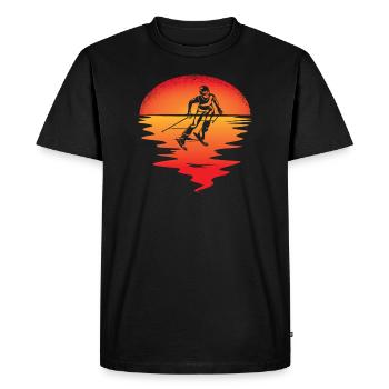 Accessoires de ski pour skieurs - T-shirt Premium bio Homme - noir - Devant - Nico (187cm)