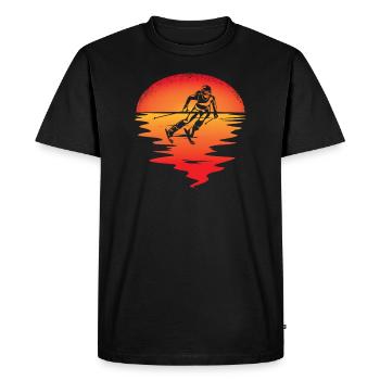 Accessoires de ski pour skieurs - T-shirt Premium bio Homme - noir - Devant - Nico (187cm)