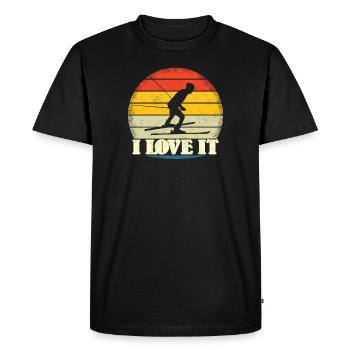 Accessoires de ski pour skieurs - T-shirt Premium bio Homme - noir - Devant - Nico (187cm)