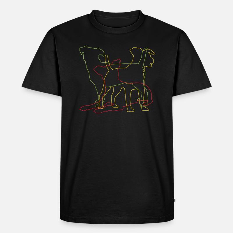 Hundezubehör Terrier Hundebesitzer - Männer Premium Bio T-Shirt - Schwarz