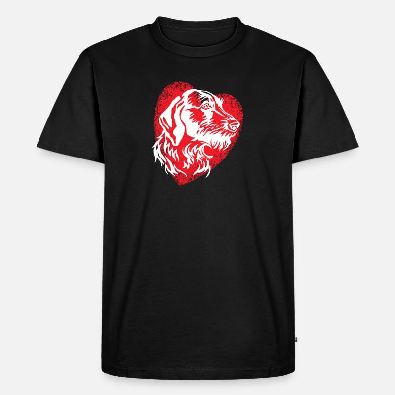 Hunde Deutsch Drahthaar Hundebesitzer - Männer Premium Bio T-Shirt - Schwarz