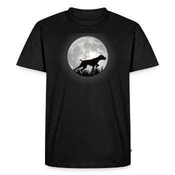Dogs German Wirehaired Dog Owners - Men's Premium Organic T-Shirt - black - Front - Nico (187cm)