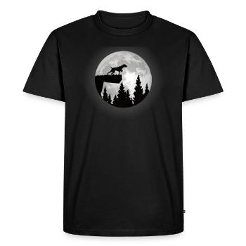 Dogs German Wirehaired Dog Owners - Men's Premium Organic T-Shirt - black - Front - Nico (187cm)