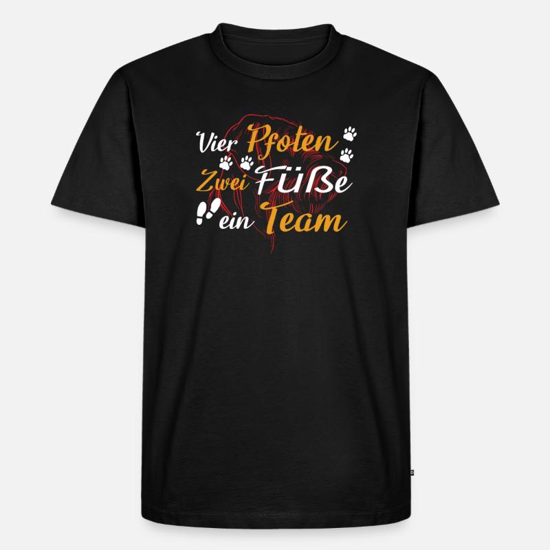 Hunde Deutsch Drahthaar Hundebesitzer - Männer Premium Bio T-Shirt - Schwarz