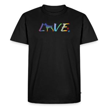 Dogs German Wirehaired Dog Owners - Men's Premium Organic T-Shirt - black - Front - Nico (187cm)