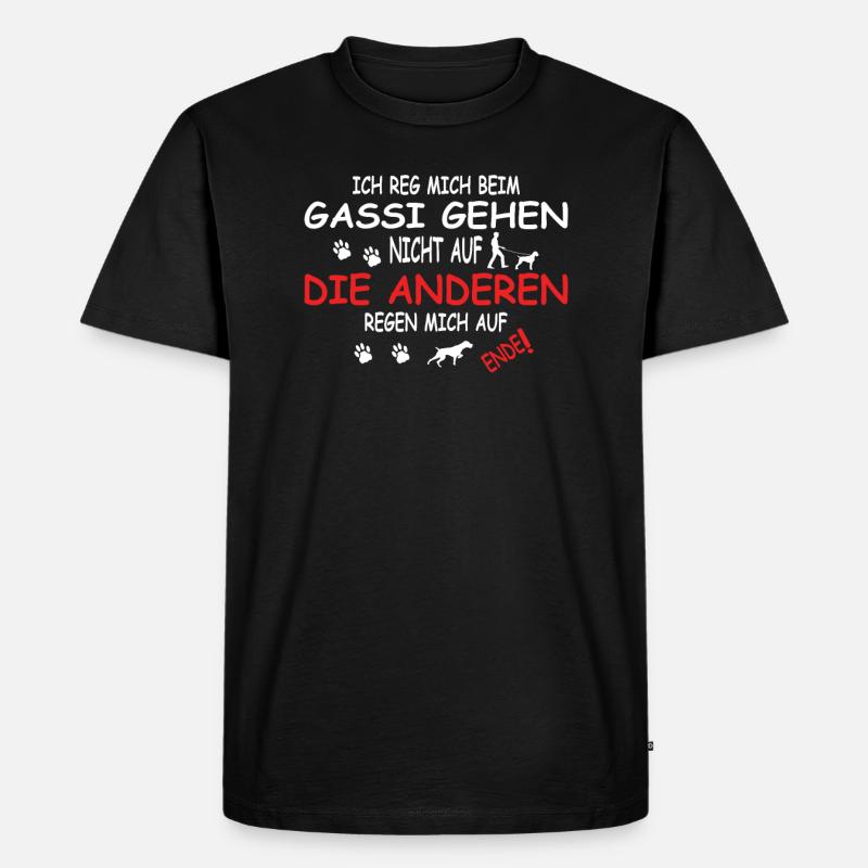 Hunde Deutsch Drahthaar Hundebesitzer - Männer Premium Bio T-Shirt - Schwarz