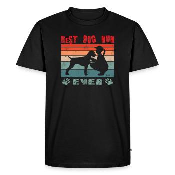 Dogs German Wirehaired Dog Owners - Men's Premium Organic T-Shirt - black - Front - Nico (187cm)
