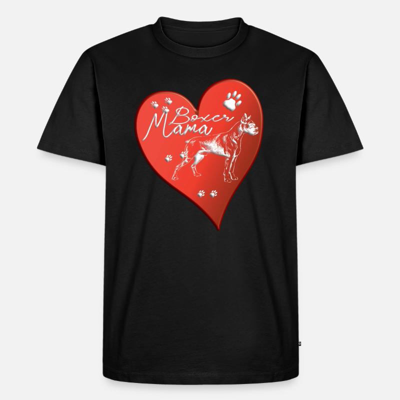 Hund Boxer Hundebesitzer Geschenkidee - Männer Premium Bio T-Shirt - Schwarz