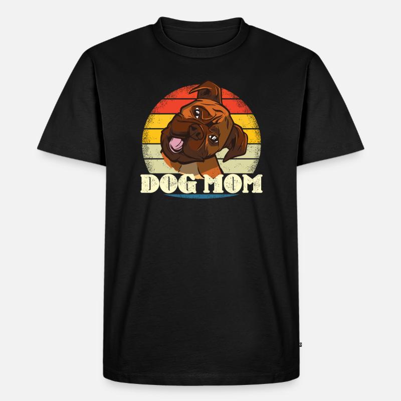 Hund Boxer Hundebesitzer Geschenkidee - Männer Premium Bio T-Shirt - Schwarz