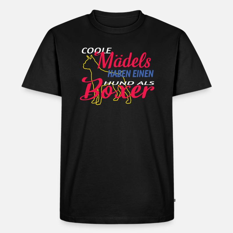 Hund Boxer Hundebesitzer Geschenkidee - Männer Premium Bio T-Shirt - Schwarz