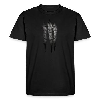 Cat Friend, Cat Accessories Gift - Men's Premium Organic T-Shirt - black - Front - Nico (187cm)