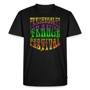 Psychedelic Trance Festival Psytrance Goa Party - T-shirt Premium bio Homme - noir - Devant - Nico (187cm)