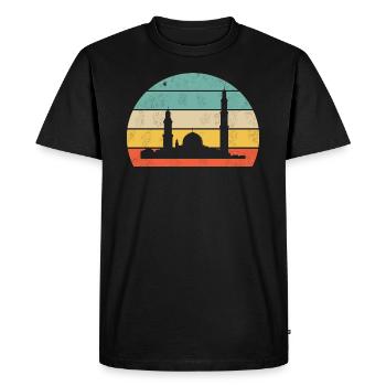 Ligne d’horizon d’Istanbul - T-shirt Premium bio Homme - noir - Devant - Nico (187cm)