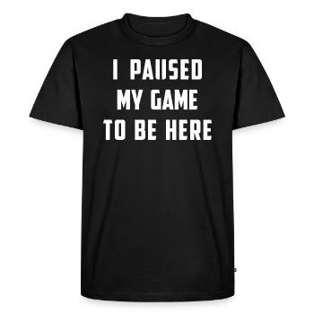 jeu - T-shirt Premium bio Homme - noir - Devant - Nico (187cm)
