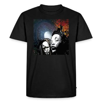 Fantômes - T-shirt Premium bio Homme - noir - Devant - Nico (187cm)
