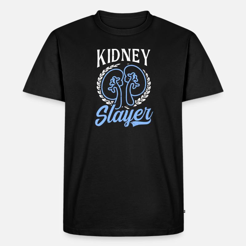 Dialysis Tech Nierenjäger - Männer Premium Bio T-Shirt - Schwarz