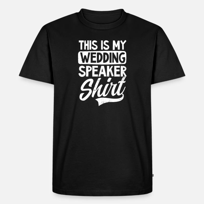 Redner Hochzeit Redner Outfit - Männer Premium Bio T-Shirt - Schwarz