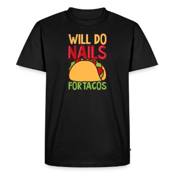 Nail Tech fera des ongles pour tacos Cinco De Mayo - T-shirt Premium bio Homme - noir - Devant - Nico (187cm)