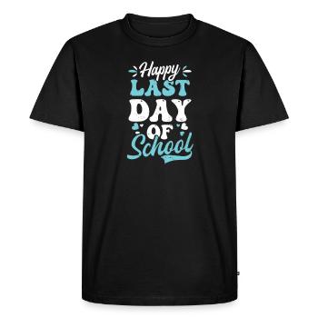 Last Day Of School Happy Last Day Of School - Men's Premium Organic T-Shirt - black - Front - Nico (187cm)