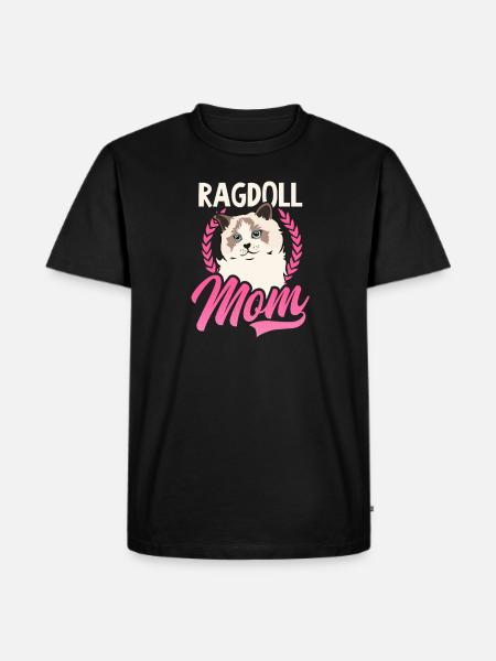 Ragdoll Cat Ragdoll Mom - Men's Premium Organic T-Shirt - black