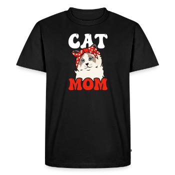 Ragdoll Chat Bandana Chat Maman - T-shirt Premium bio Homme - noir - Devant - Nico (187cm)