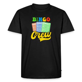 Bingo Queen Bingo Crew Partner Outfit - T-shirt Premium bio Homme - noir - Devant - Nico (187cm)