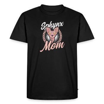 Sphynx Cat Sphynx Mom - Men's Premium Organic T-Shirt - black - Front - Nico (187cm)