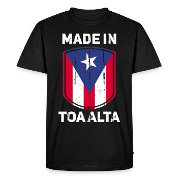 Porto Rico - T-shirt Premium bio Homme - noir - Devant - Nico (187cm)