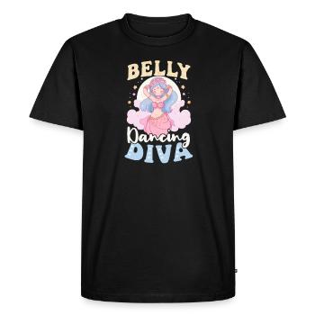 Danse du ventre Diva de danse du ventre - T-shirt Premium bio Homme - noir - Devant - Nico (187cm)