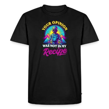 Chef Knife Opinion Not In Recipe - Men's Premium Organic T-Shirt - black - Front - Nico (187cm)