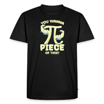 Pi Day Vous voulez Pi Piece De Ce - T-shirt Premium bio Homme - noir - Devant - Nico (187cm)