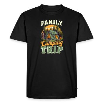Summer Vacation Family Camping Trip - Men's Premium Organic T-Shirt - black - Front - Nico (187cm)