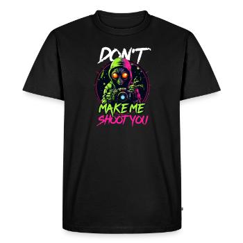La photographie ne me fait pas te photographier - T-shirt Premium bio Homme - noir - Devant - Nico (187cm)