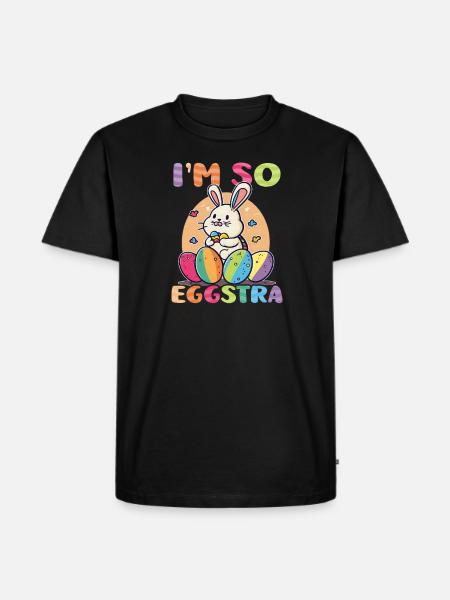 Christian Easter I'm So Eggstra - Men's Premium Organic T-Shirt - black